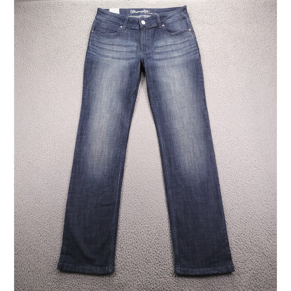 WRANGLER Jeans Size 11/12 Straight Leg Mid Rise Blue Denim 31x32 NEW - Picture 2 of 16